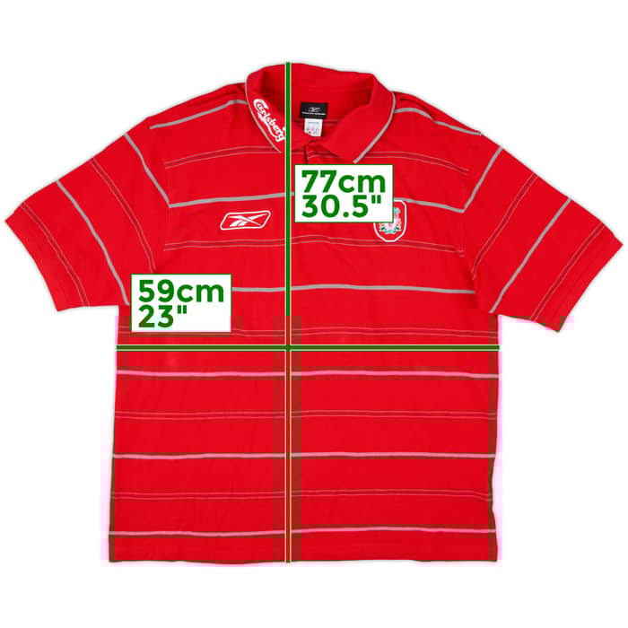 2005-06 Liverpool Reebok Polo Shirt - 9/10 - (XXL)
