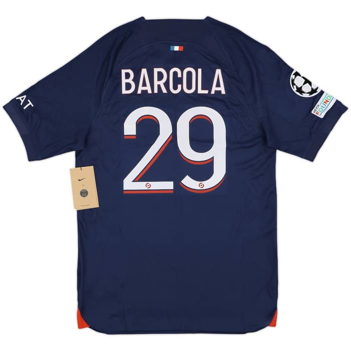 2023-24 Paris Saint-Germain Home Shirt Barcola #29 (S)
