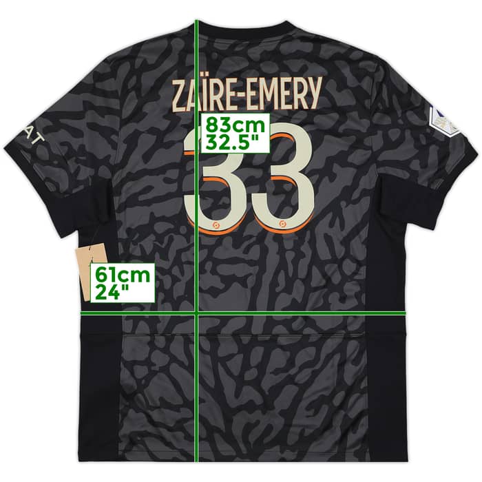 2023-24 Paris Saint-Germain Third Shirt Zaire-Emery #33 (XL)
