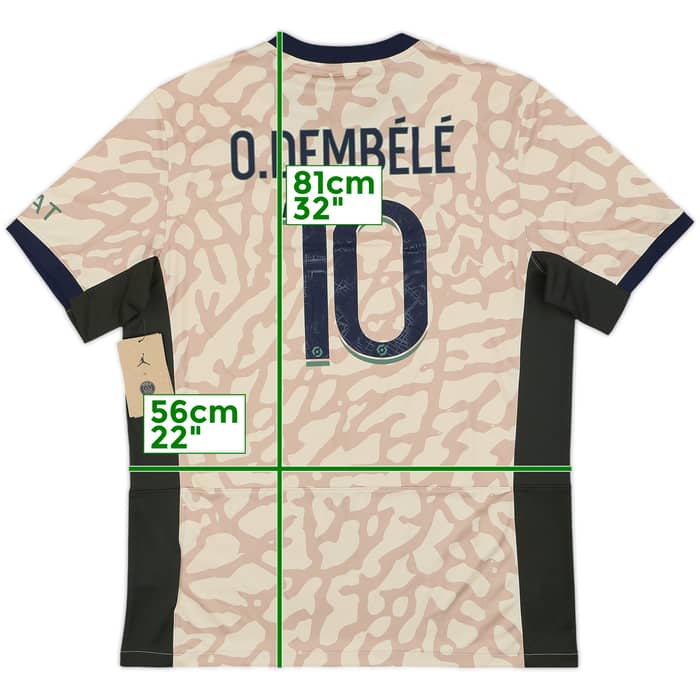 2023-24 Paris Saint-Germain Fourth Shirt O.Dembele #10 (L)
