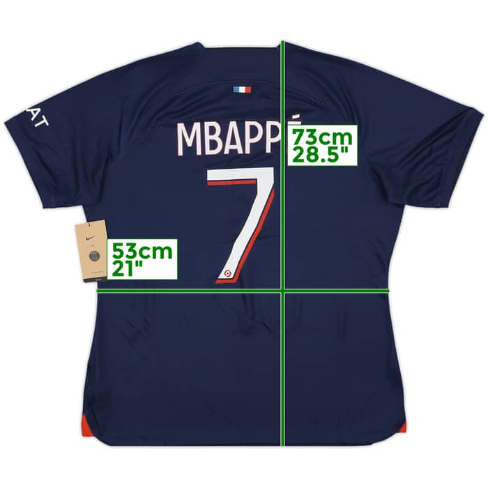2023-24 Paris Saint-Germain Home Shirt Mbappe #7 (Women's XL)