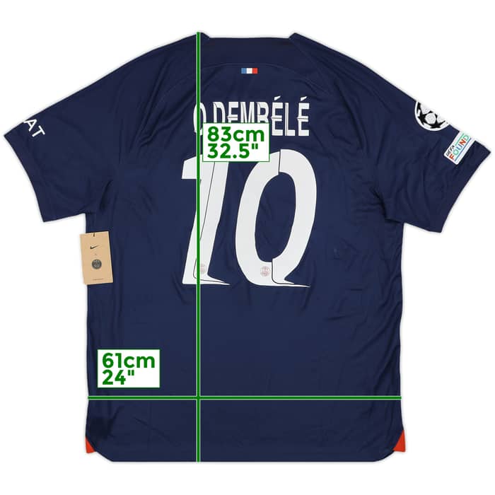 2023-24 Paris Saint-Germain Home Shirt O.Dembele #10 (XL)