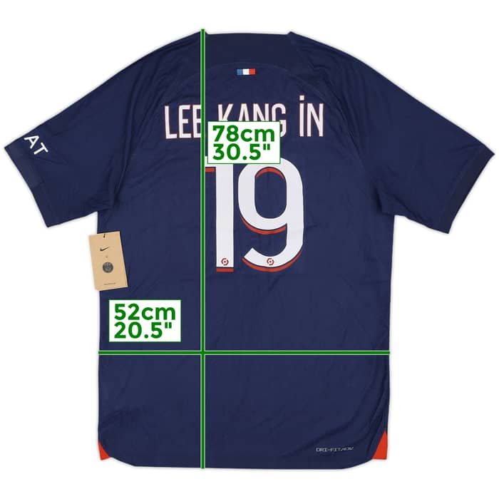 2023-24 Paris Saint-Germain Authentic Home Shirt Lee Kang In #19 (M)