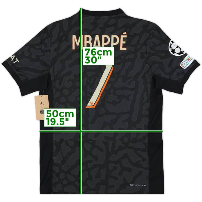 2023-24 Paris Saint-Germain Authentic Third Shirt Mbappe #7 (M)