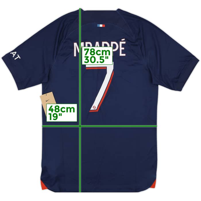 2023-24 Paris Saint-Germain Home Shirt Mbappe #7 (S)