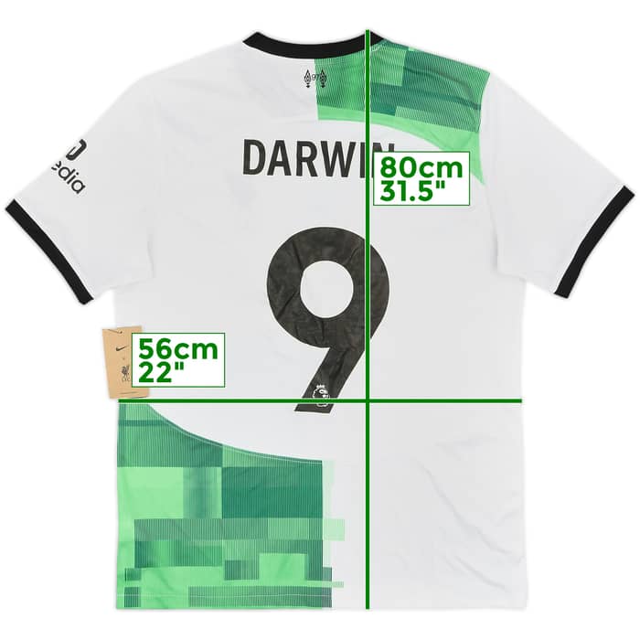 2023-24 Liverpool Away Shirt Darwin #9 (L)