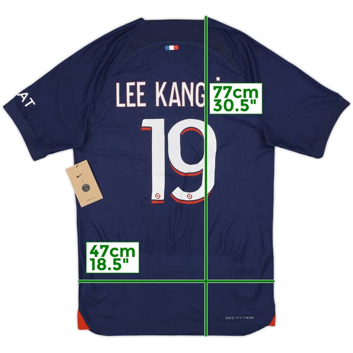 2023-24 Paris Saint-Germain Authentic Home Shirt Lee Kang In #19 (S)