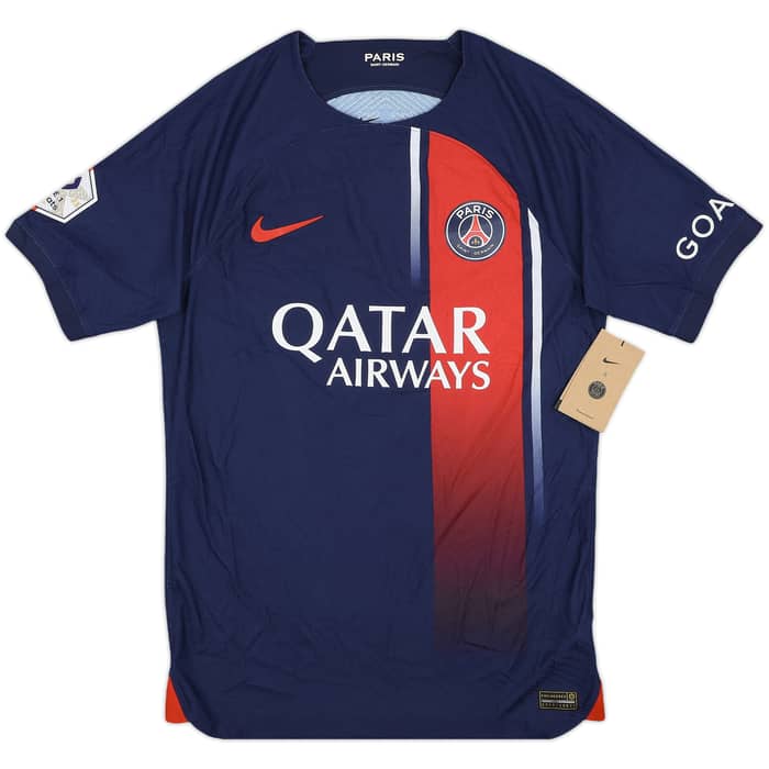 2023-24 Paris Saint-Germain Authentic Home Shirt Mbappe #7 (S)