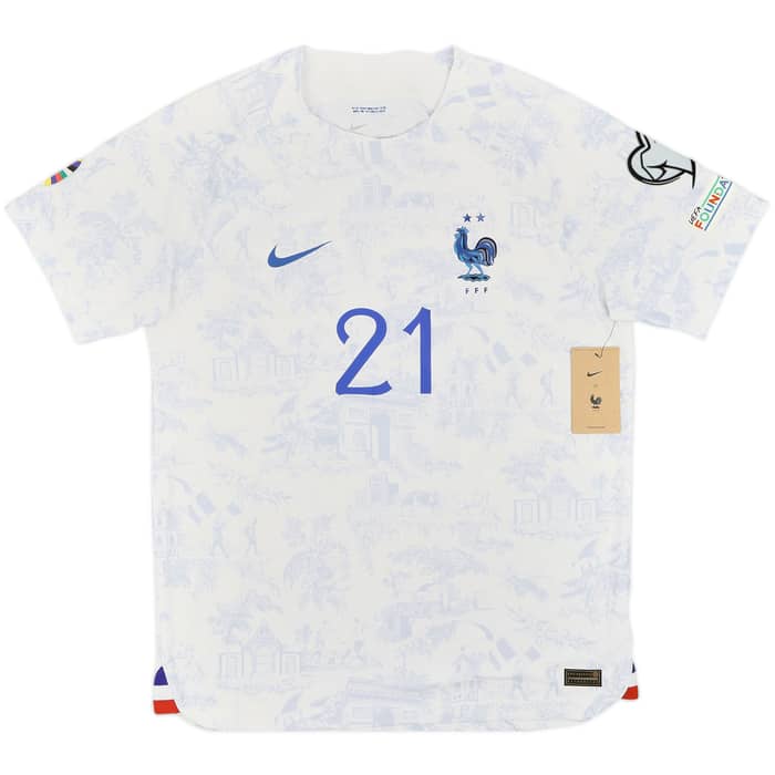 2022-23 France Authentic Away Shirt Kolo Muani #12 (L)