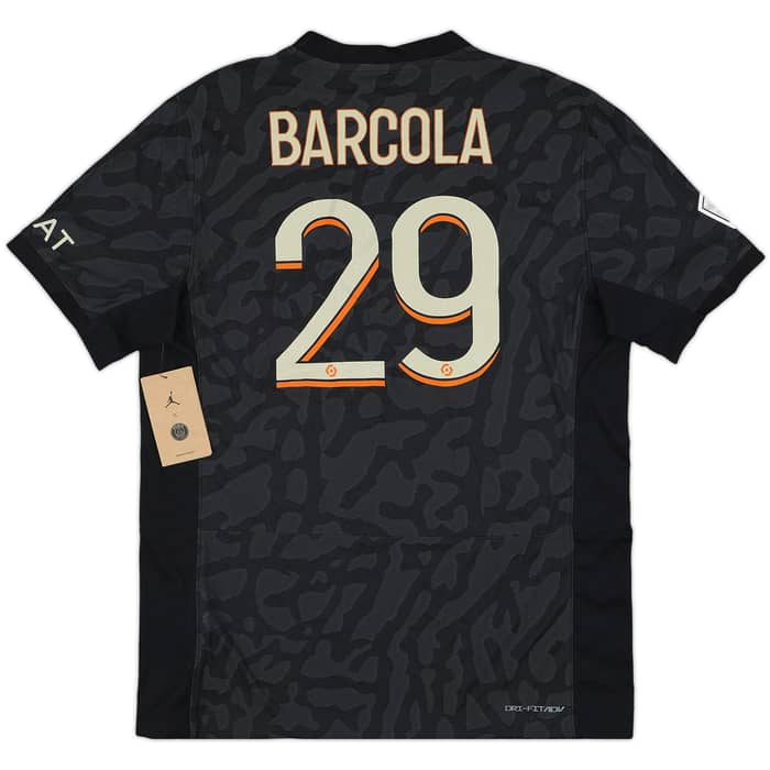 2023-24 Paris Saint-Germain Authentic Third Shirt Barcola #29 (L)
