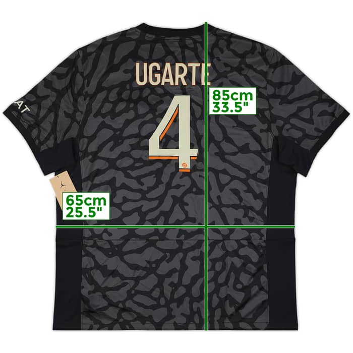 2023-24 Paris Saint-Germain Authentic Third Shirt Ugarte #4 (XXL)