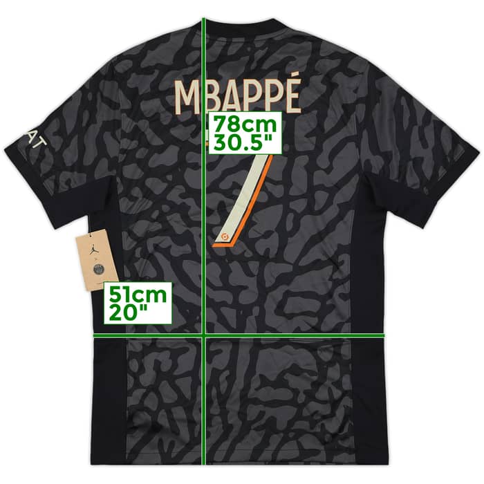 2023-24 Paris Saint-Germain Third Shirt Mbappe #7 (M)