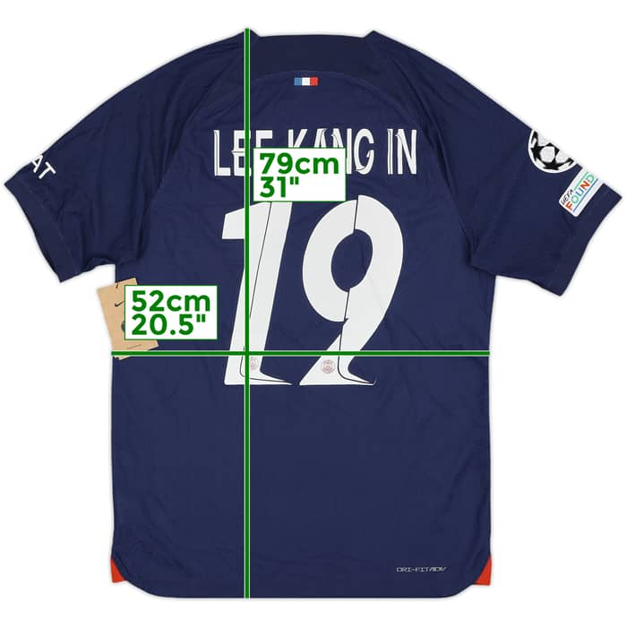 2023-24 Paris Saint-Germain Authentic Home Shirt Lee Kang In #19 (M)