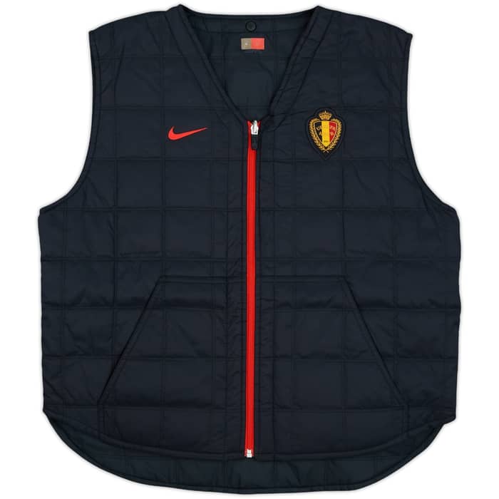 2002-04 Belgium Player Issue Nike Padded Gilet/Bench Coat (L)