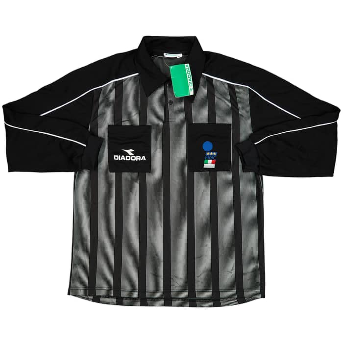 1990s Italy FIGC Diadora Referee L/S Shirt (XXL)