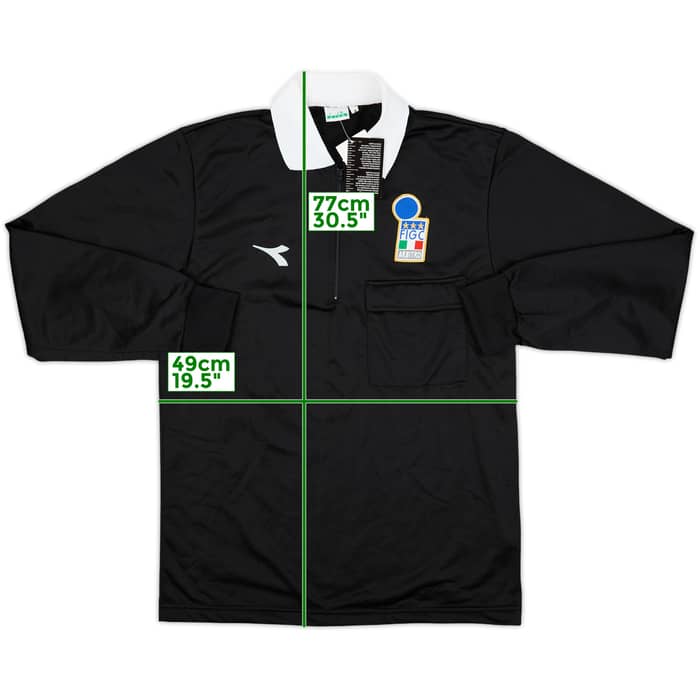 1990s Italy FIGC Diadora Referee L/S Shirt (M)