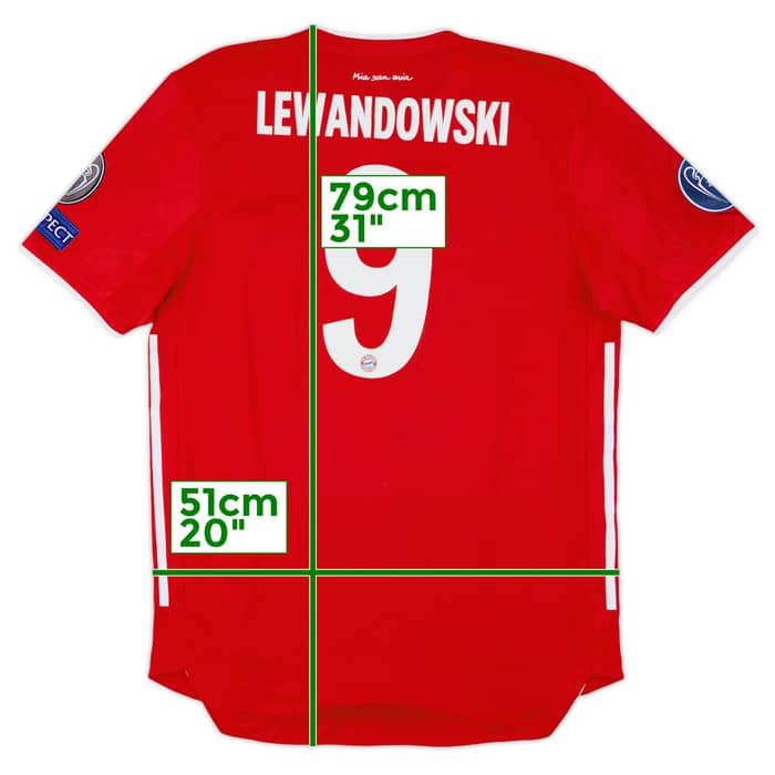 2020-21 Bayern Munich Player Issue Home Shirt Lewandowski #9 - 8/10 - (M/L)