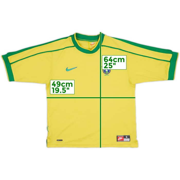 1998-00 Brazil Home Shirt Killoran - 5/10 - (S)