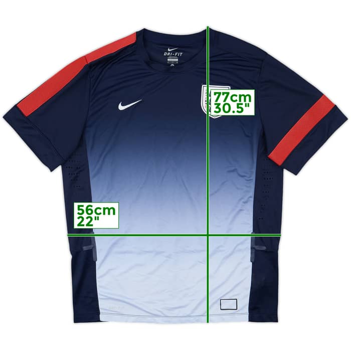 2013-14 England Nike Player Issue Training Shirt - 8/10 - (XL)
