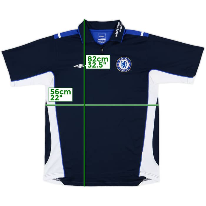 2005-06 Chelsea Umbro 1/4 Zip Polo Shirt - 10/10 - (L)