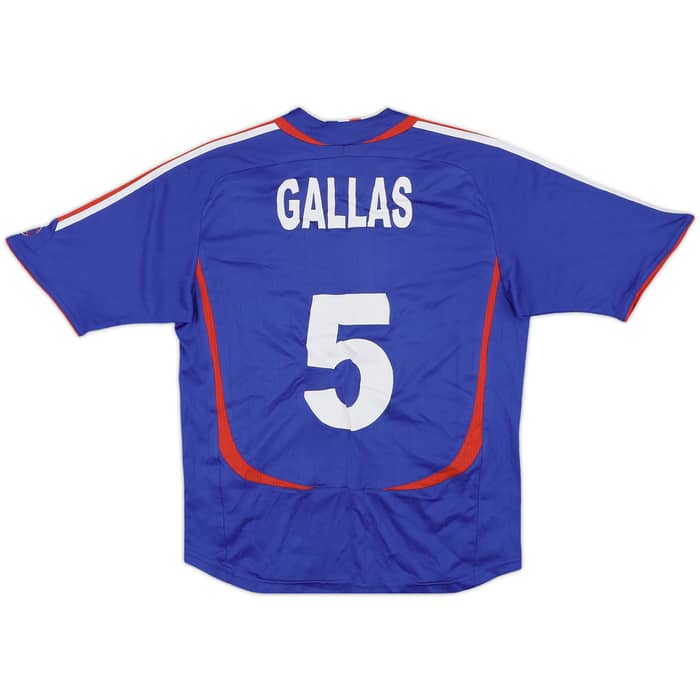 2006-07 France Home Shirt Gallas #5 - 7/10 - (M.Boys)