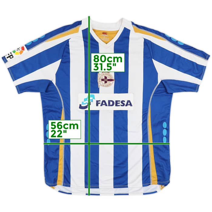 2007-08 Deportivo Home Shirt - 5/10 - (XL)