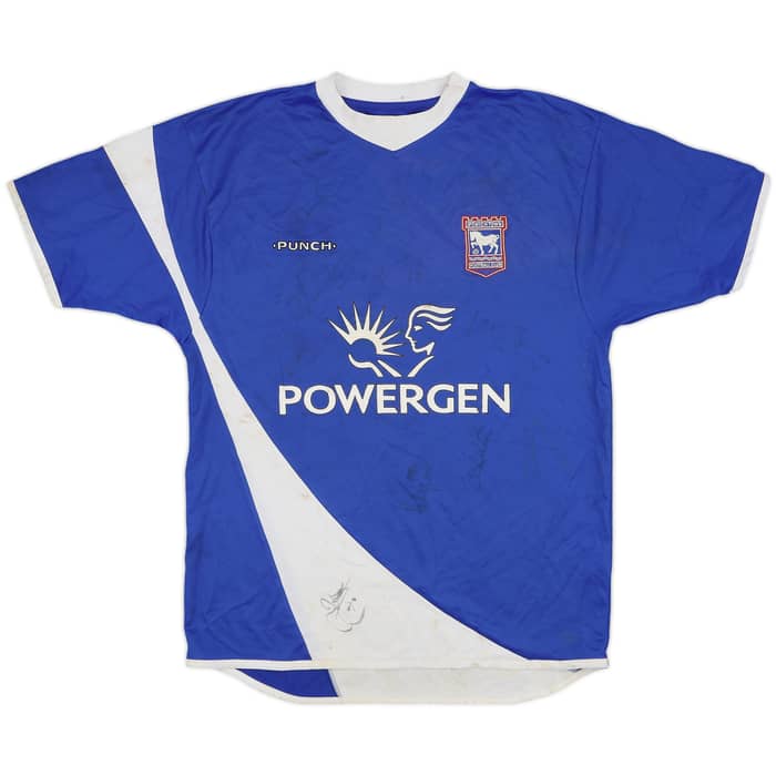 2005-07 Ipswich Signed Home Shirt Sito Castro #15 - 5/10 - (L)