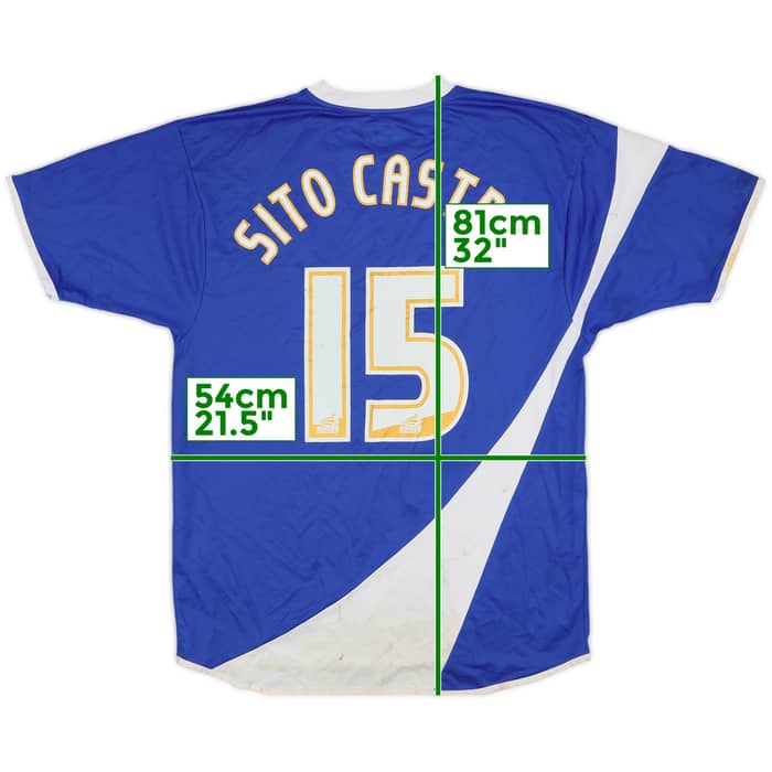 2005-07 Ipswich Signed Home Shirt Sito Castro #15 - 5/10 - (L)