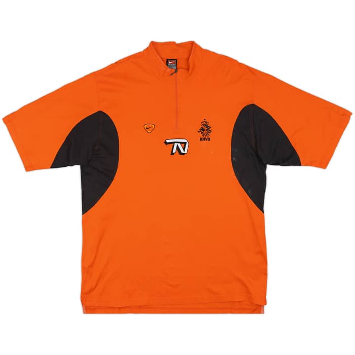 1998-99 Netherlands Nike 1/4 Zip Polo Shirt - 8/10 - (XL)