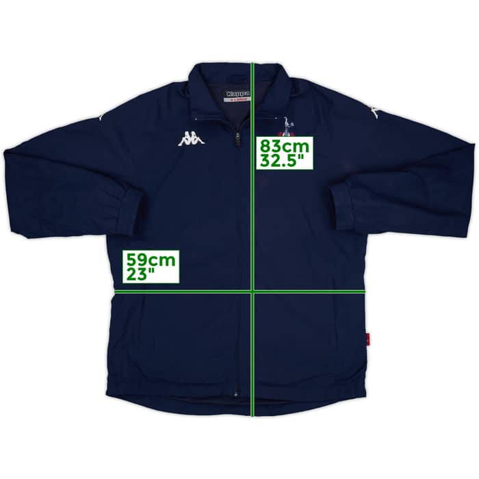 2005-06 Tottenham Kappa Track Jacket - 8/10 - (XL)