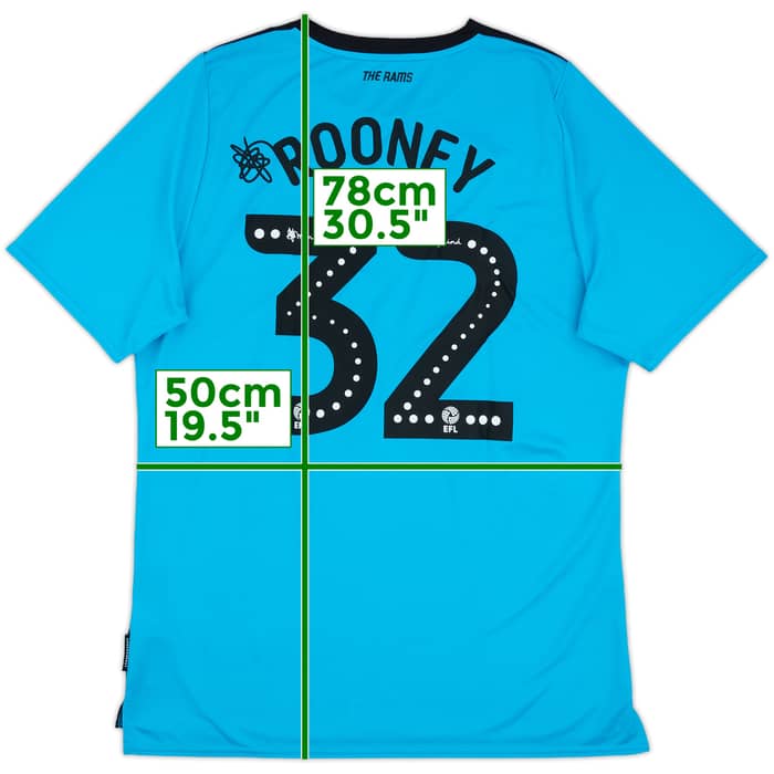 2019-20 Derby County Away Shirt Rooney #32 - 9/10 - (M)