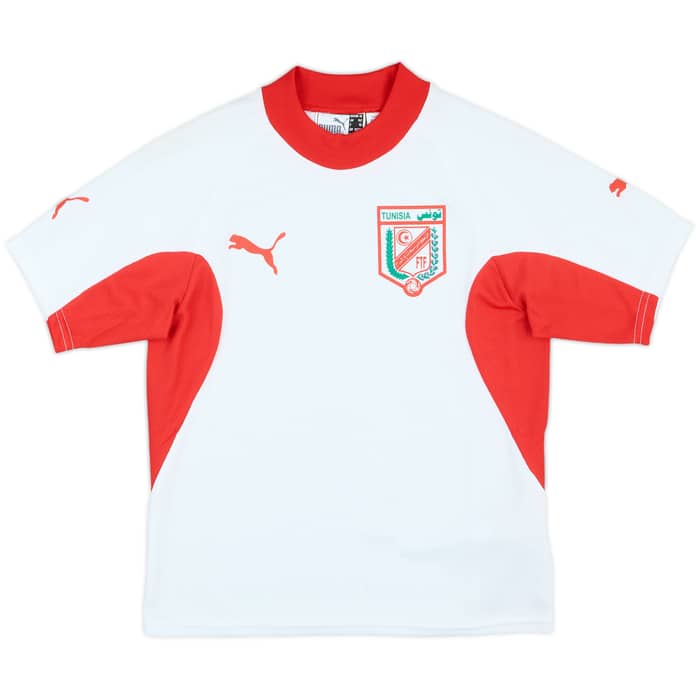 2002-04 Tunisia Home Shirt - 8/10 - (M.Boys)