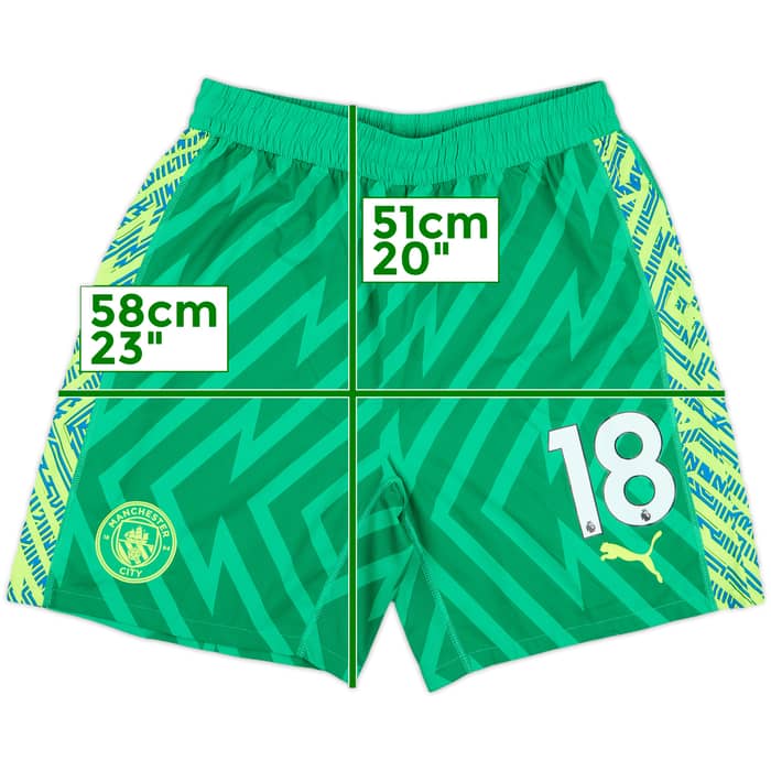 2023-24 Manchester City Match Issue GK Shorts #18 (Ortega)