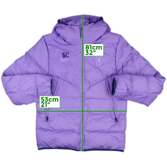 2019-20 Tottenham Staff Issue Hooded Padded Bench Coat 'GC'