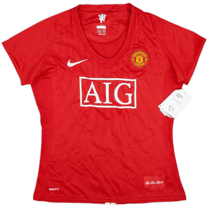 2007-09 Manchester United Home Shirt J.S.Park #3 (Women's M)