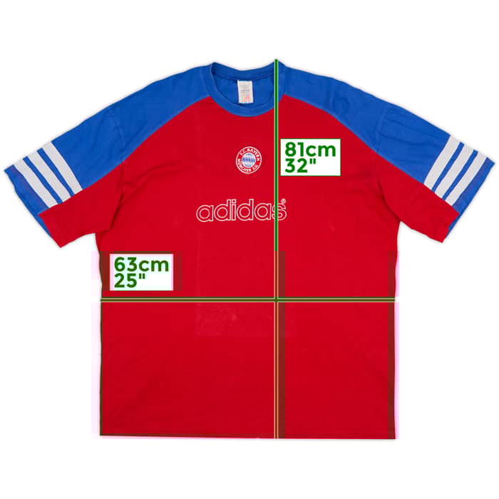 1995-96 Bayern Munich adidas Cotton Tee - 8/10 - (XL)