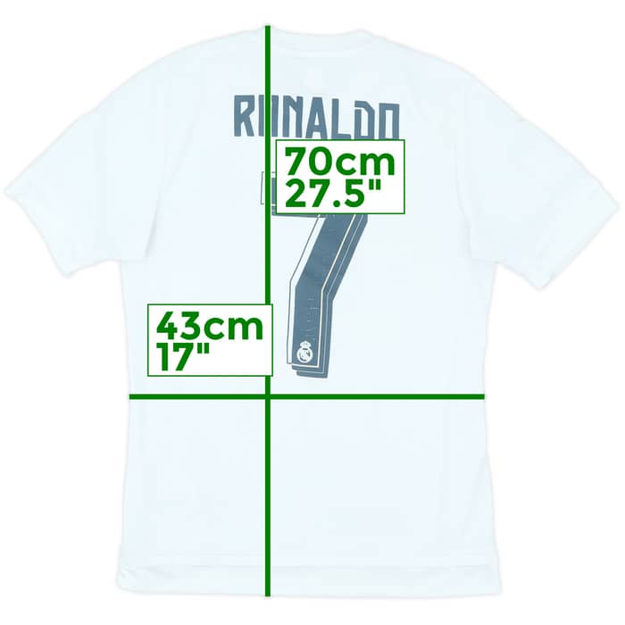 2015-16 Real Madrid Home Shirt Ronaldo #7 - 8/10 - (S)