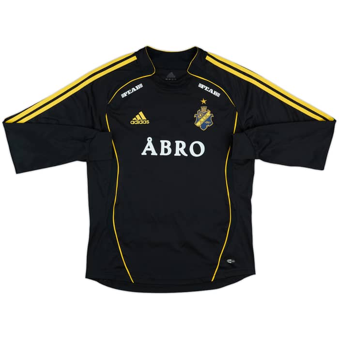 *CHANGE SIZE* 2006 AIK Stockholm Match Issue Home L/S Shirt #2