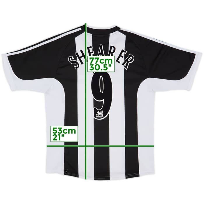 2001-03 Newcastle Home Shirt Shearer #9 - 7/10 - (L)