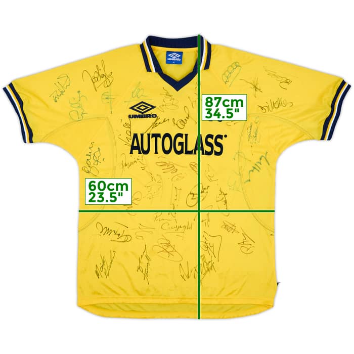 1998-00 Chelsea Squad Signed Third Shirt - 8/10 - (XL)