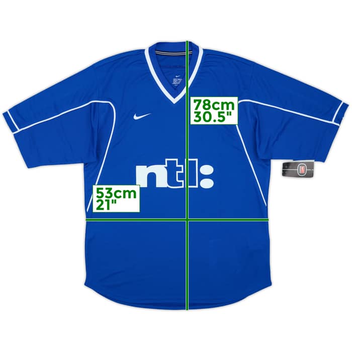 1999-01 Rangers Player Issue Home Shirt (M)
