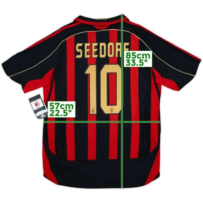 2006-07 AC Milan Player Issue Home Shirt Seedorf #10 (XL)