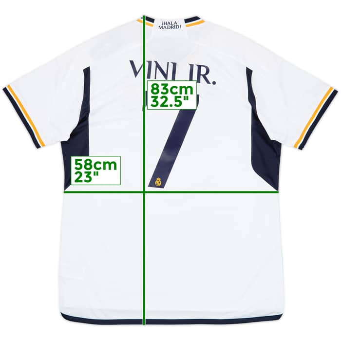 2023-24 Real Madrid Home Shirt Vini Jr. #7 (XL)
