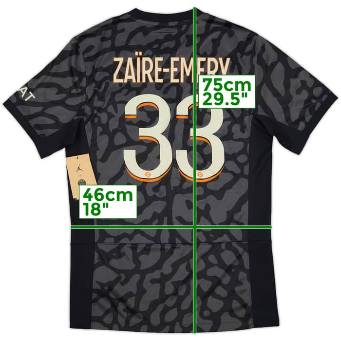 2023-24 Paris Saint-Germain Third Shirt Zaire-Emery #33 (S)