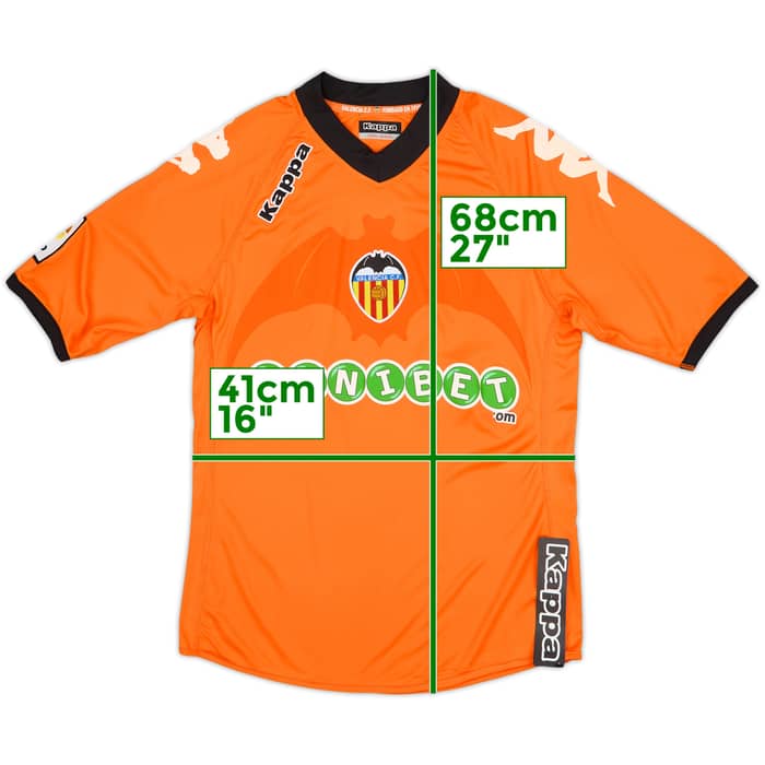 2010-11 Valencia Home Shirt Guillem (XL.Boys)