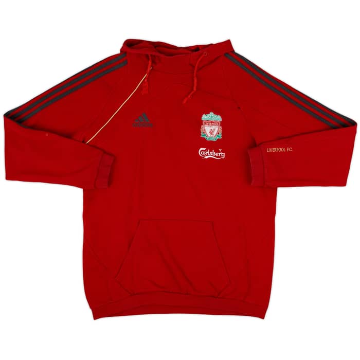 2009-10 Liverpool adidas Hooded Sweat Top - 7/10 - (M)