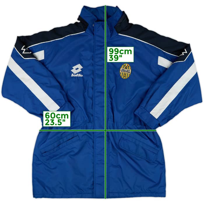 2000-01 Hellas Verona Lotto Padded Bench Coat - 6/10 - (L)