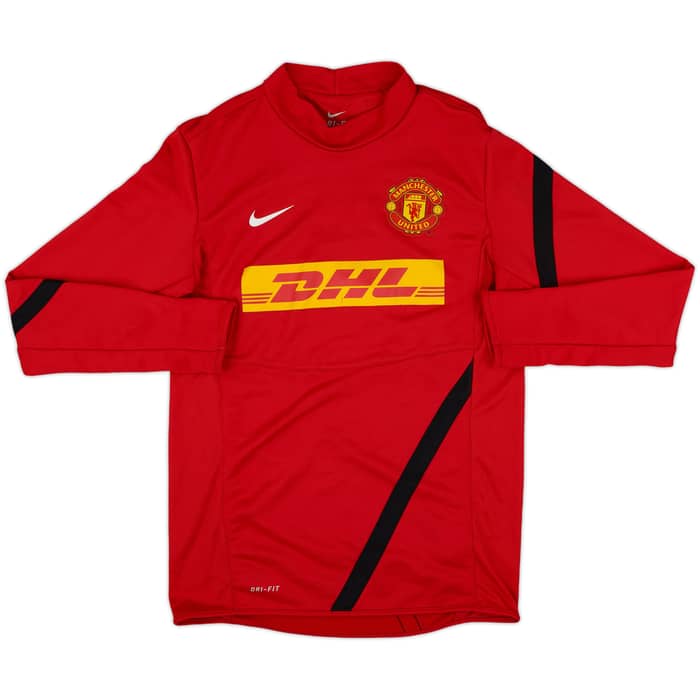2011-12 Manchester United Nike Sweat Top - 6/10 - (S)