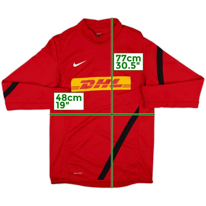 2011-12 Manchester United Nike Sweat Top - 6/10 - (S)