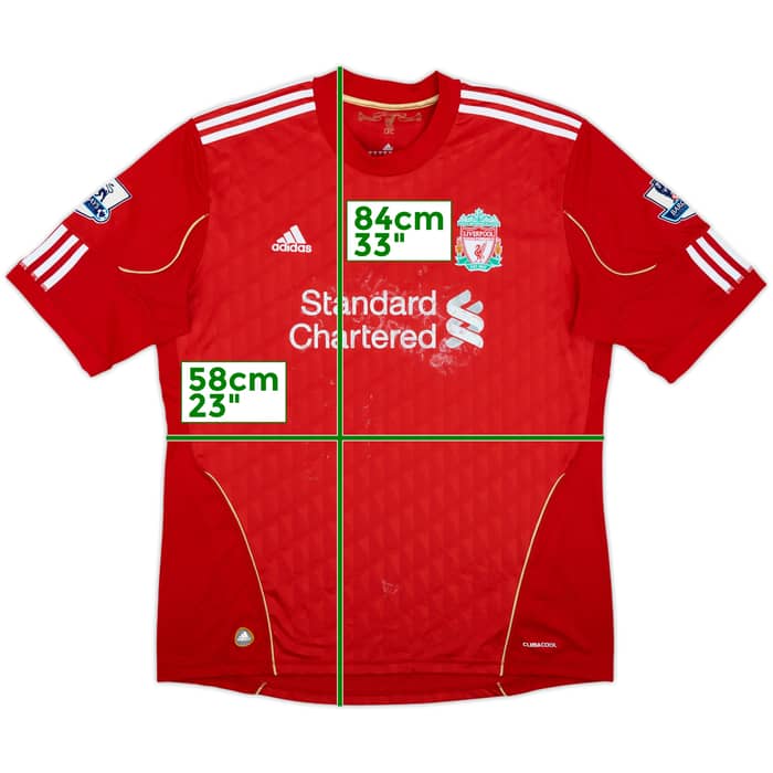 2010-12 Liverpool Home Shirt - 4/10 - (XL)